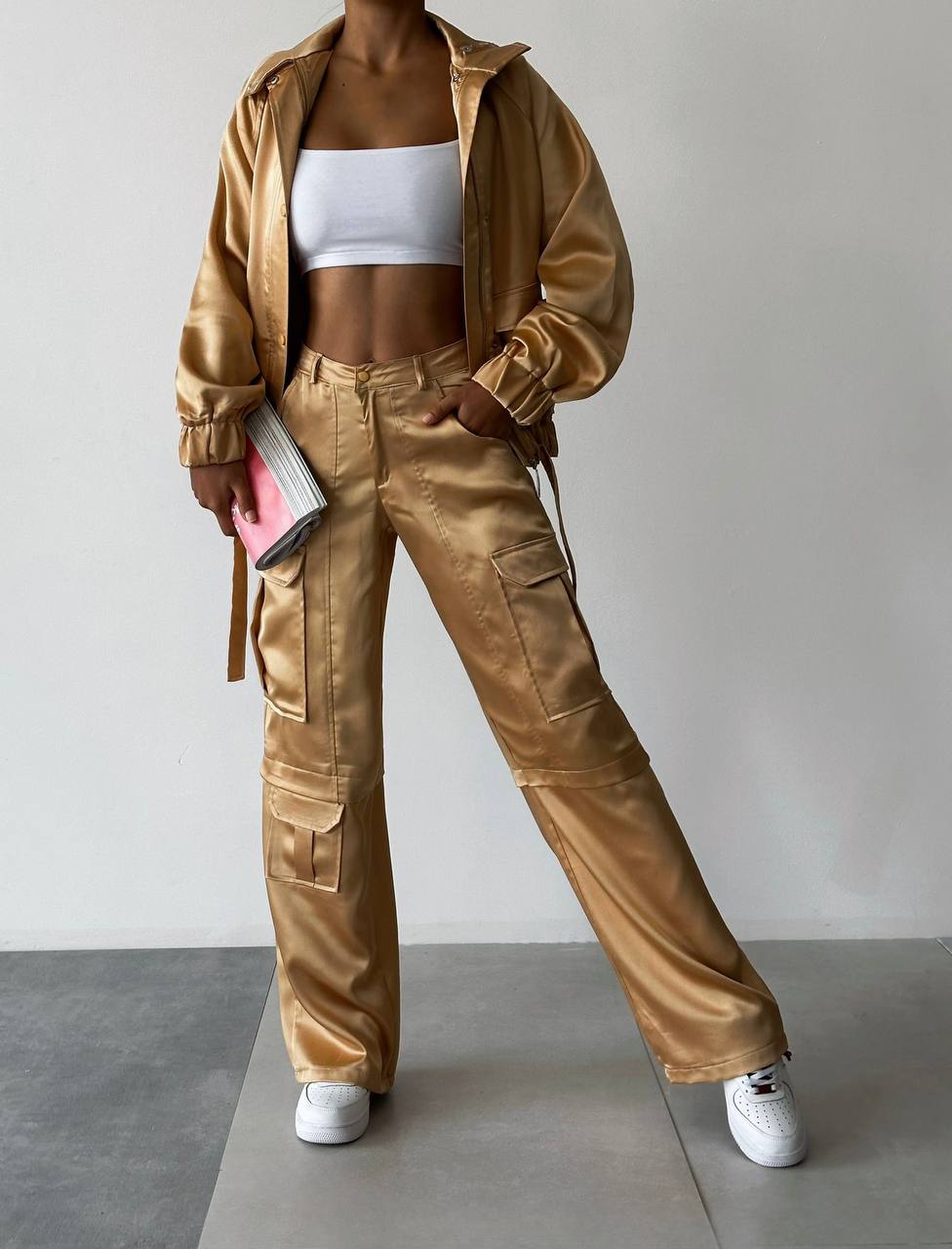 Satin tracksuit