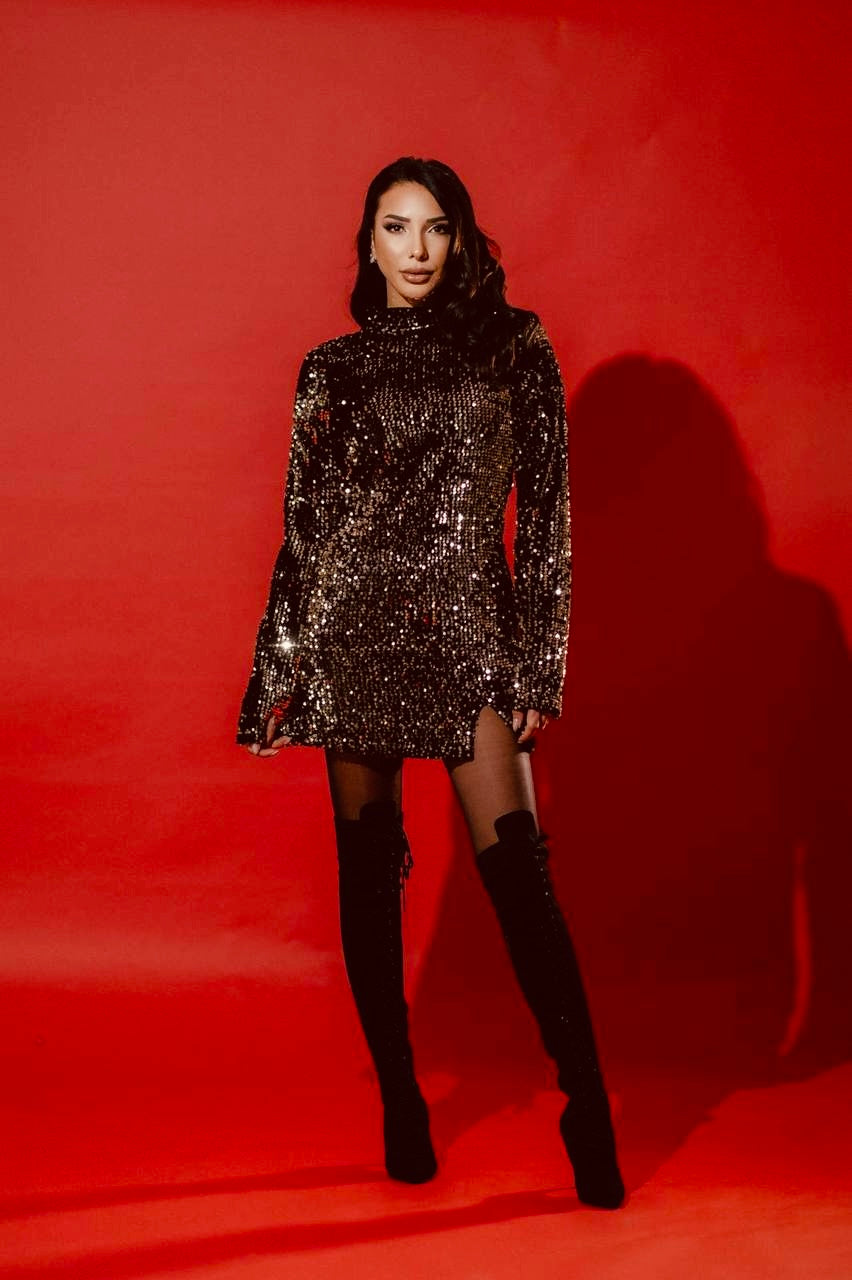 Velvet Sequin Dress