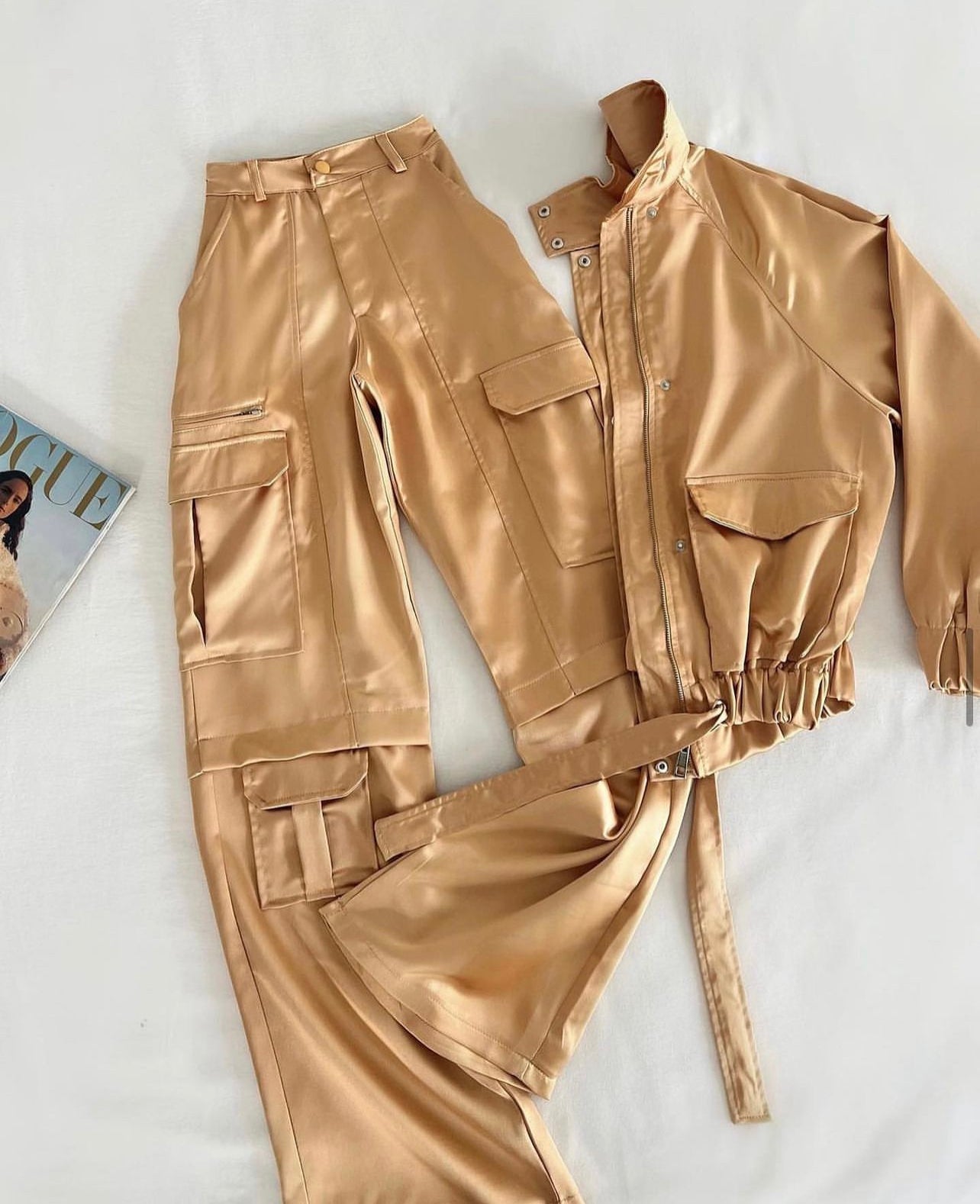 Satin tracksuit