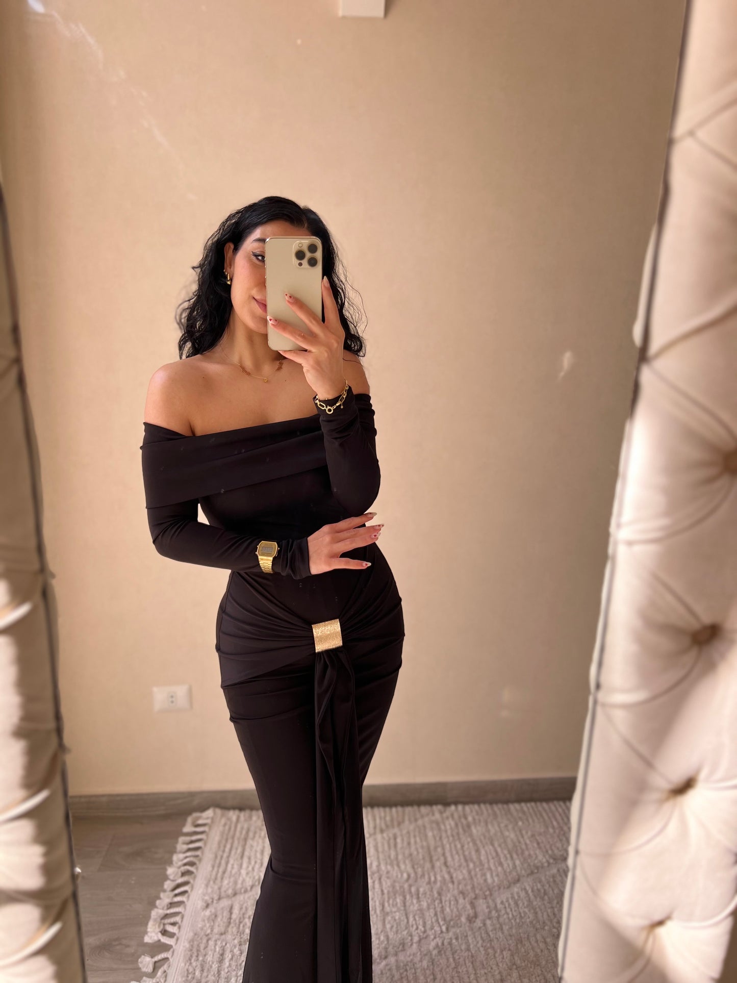 Off-shoulder dress