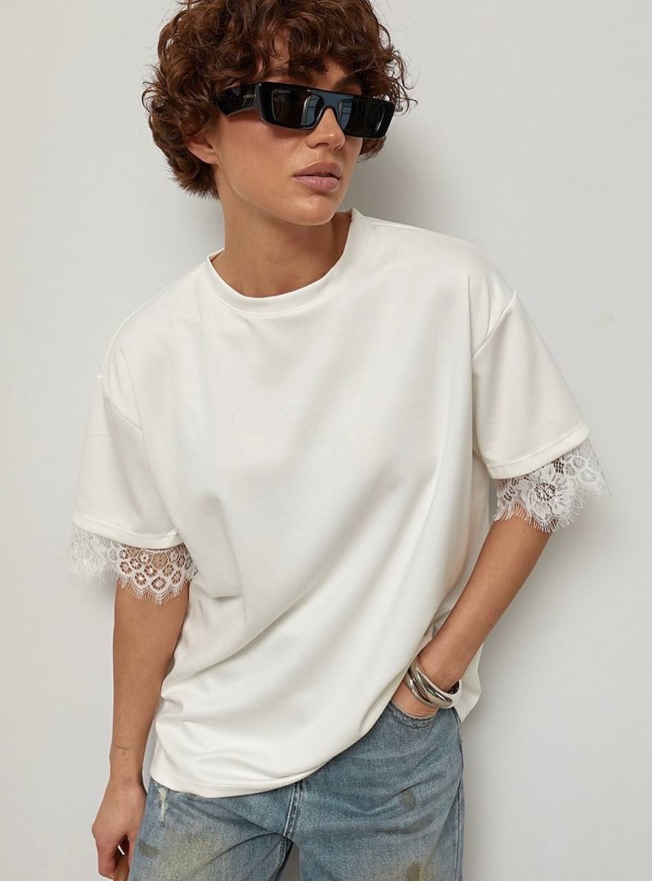 Back lace top
