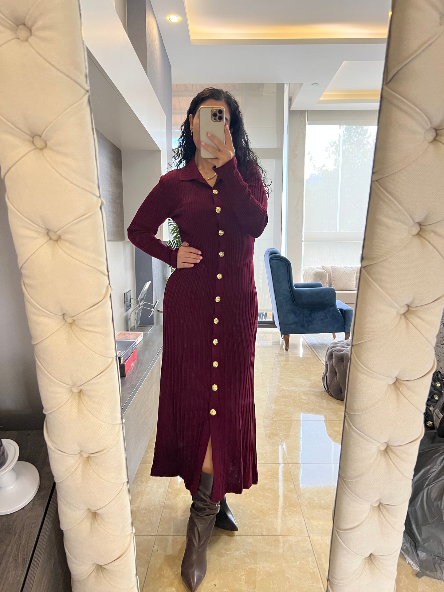 Kamelya Wool Dress
