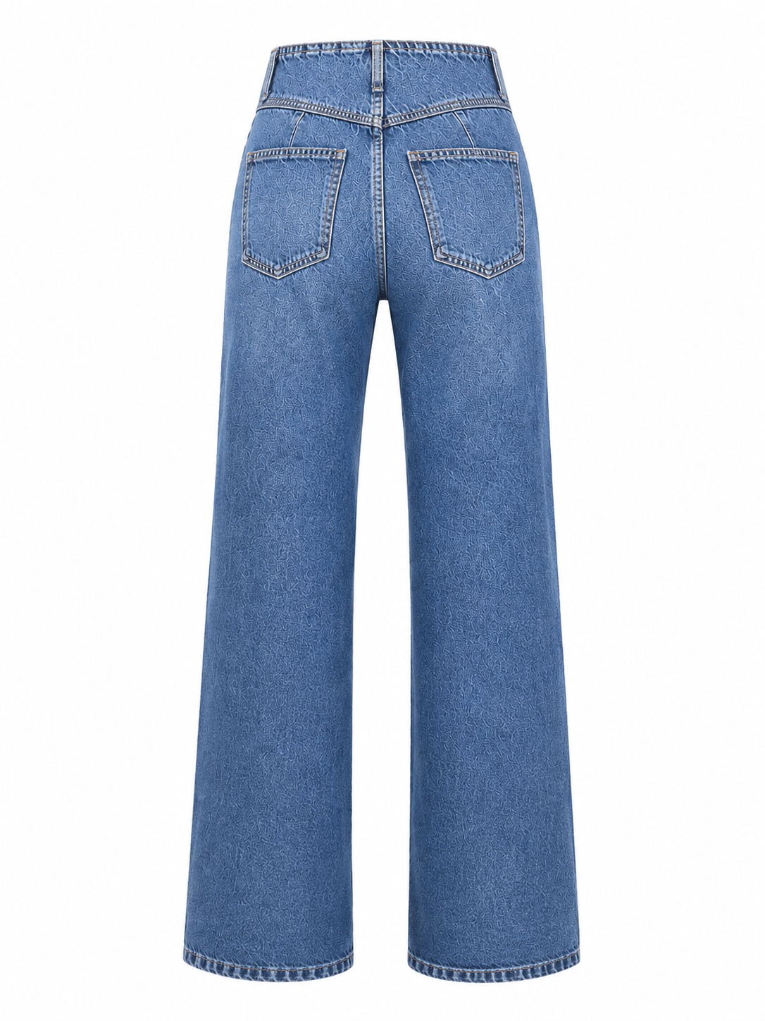 Sculpt Seam Wide-Leg Jeans