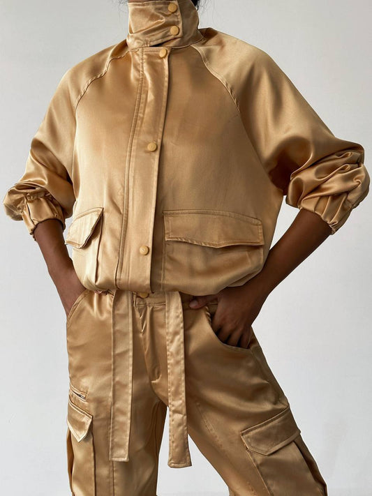 Satin tracksuit