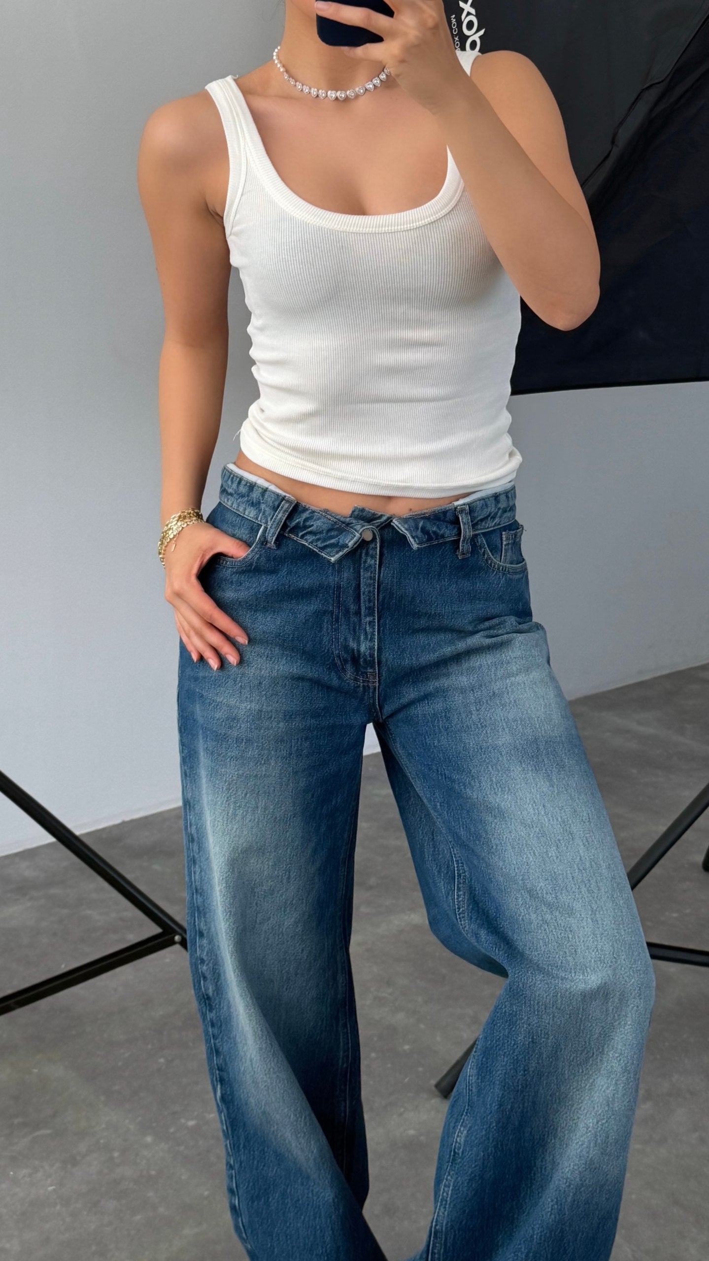 Thea Fold Jeans