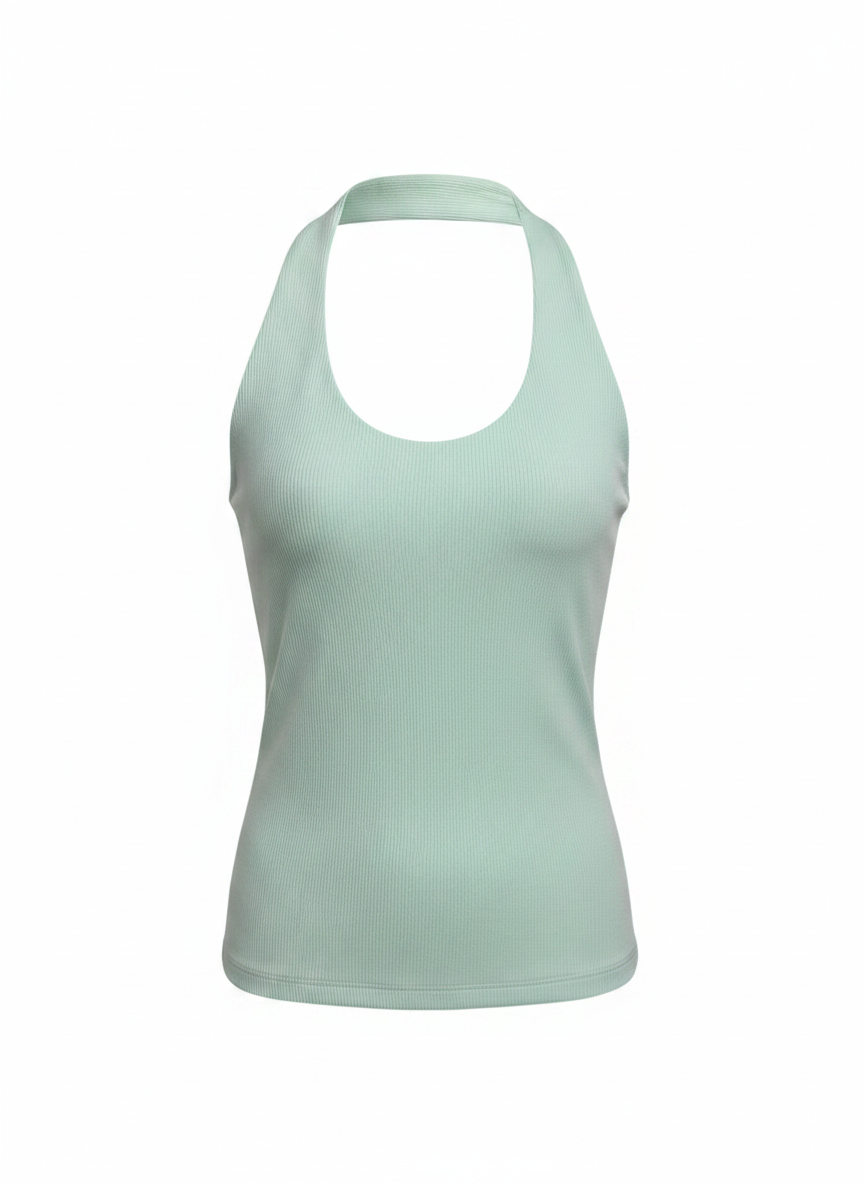 Ribbed halter basic
