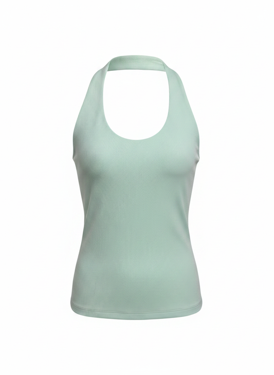 Ribbed halter basic