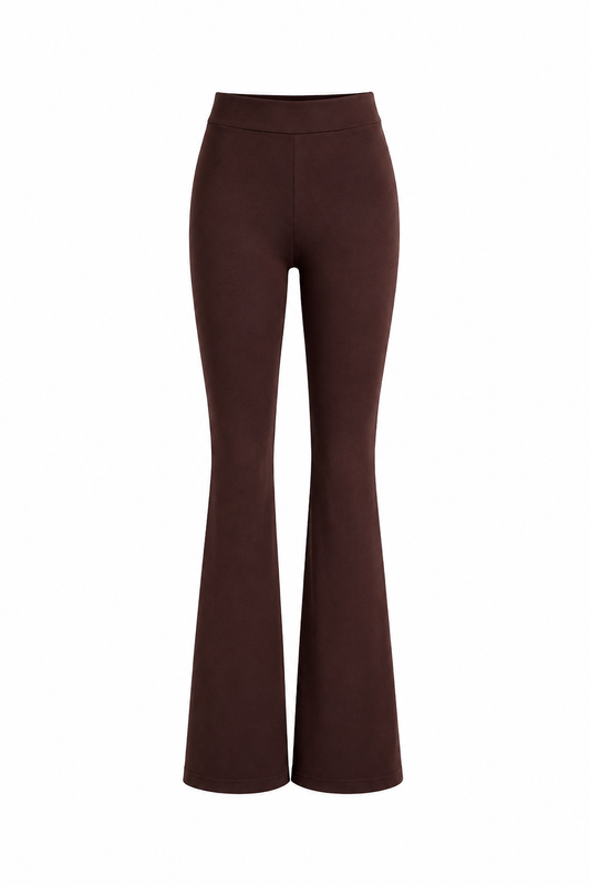 Flared cotton legging