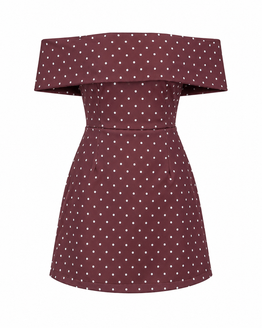 Short polka dots dress