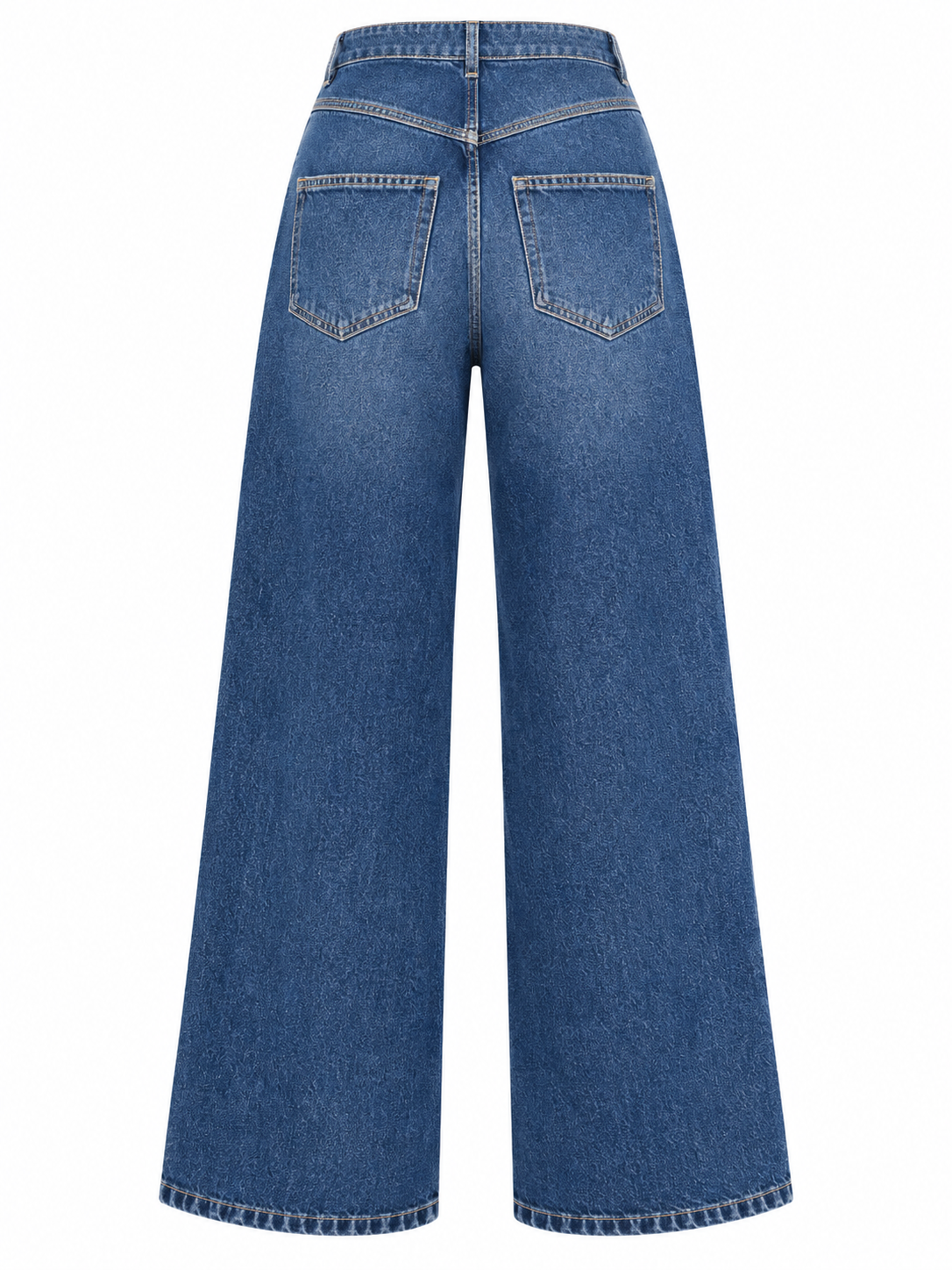 Sculpt Seam Wide-Leg Jeans
