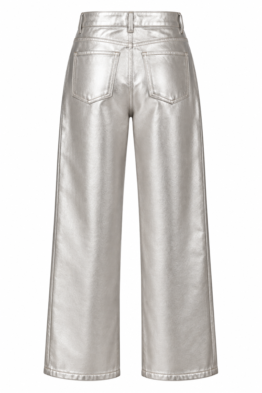 Metallic Wide-leg jeans