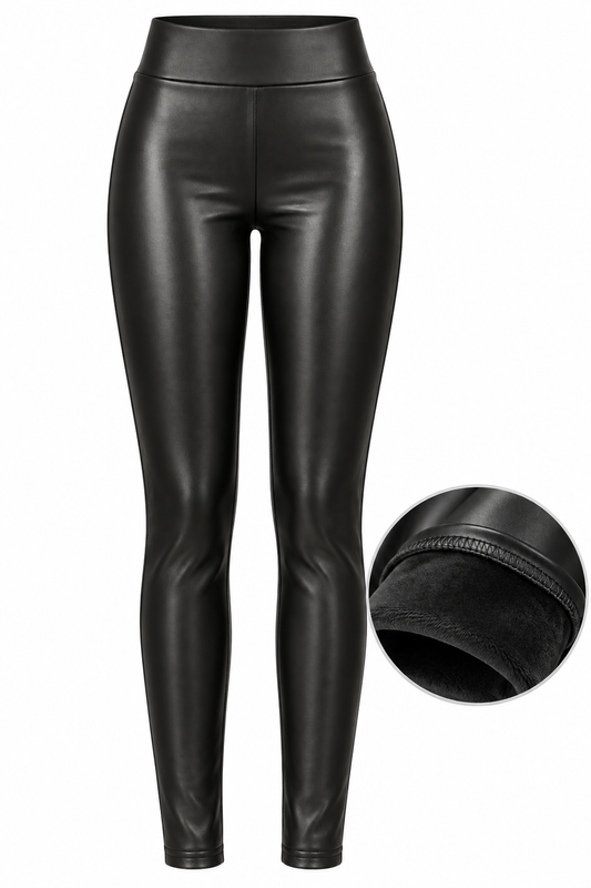 Fleece Leather legging