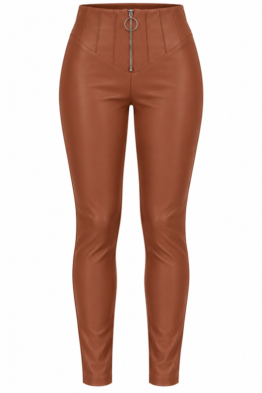 Sculpt Zip Faux Leather Leggings