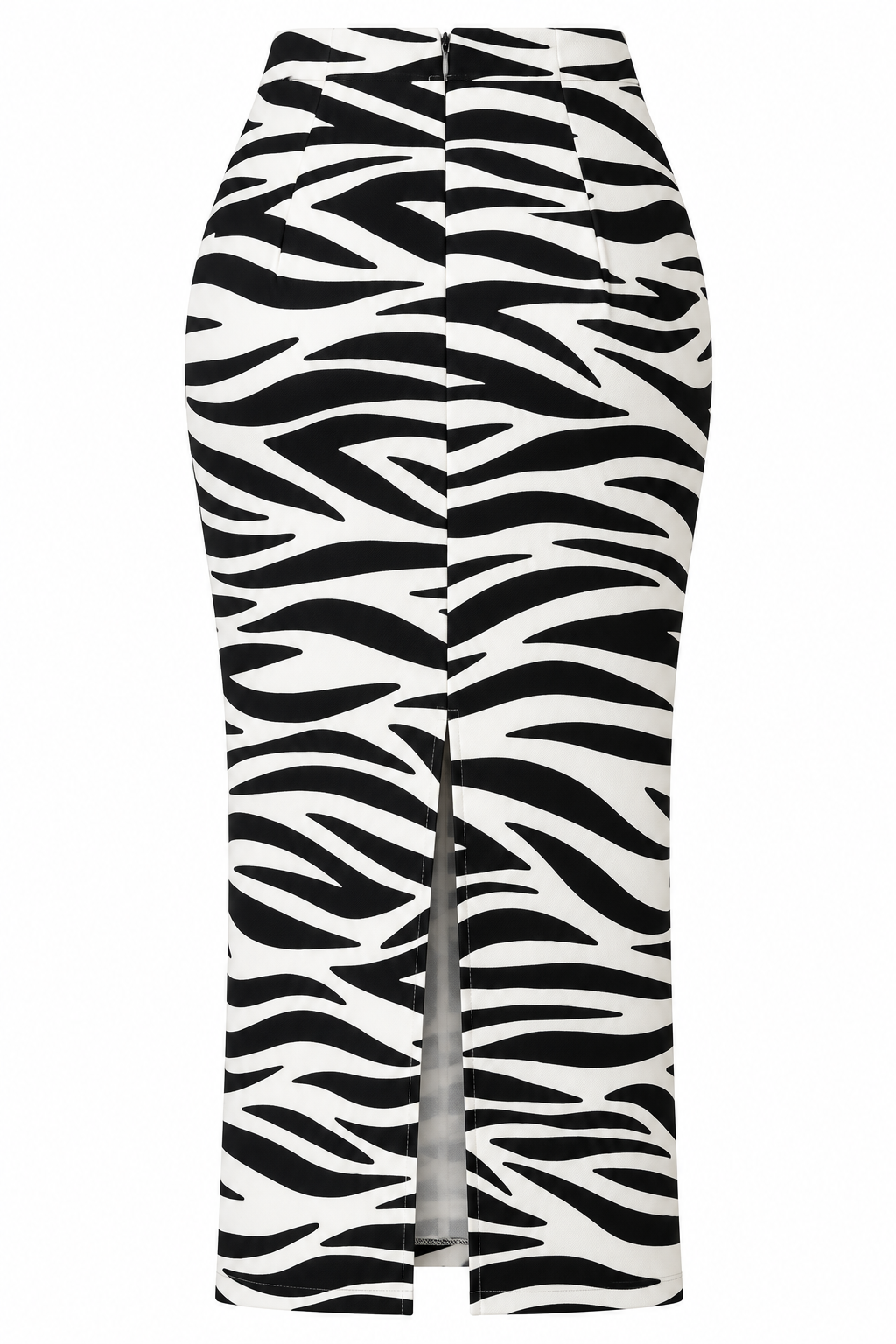 Zebra pencil skirt